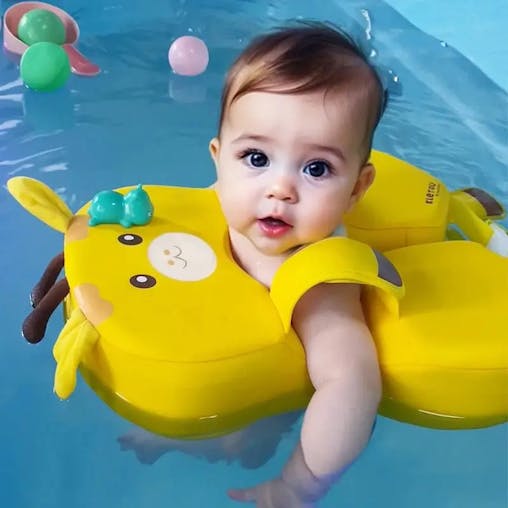 NNEOBA Baby Swim Float Non-Inflatable Buoyant Ring (Yellow)