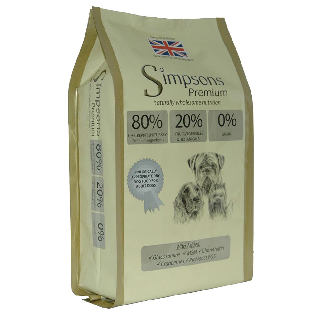 Simpsons Premium 80/20 Mixed Meat & Fish Dry Dog Food