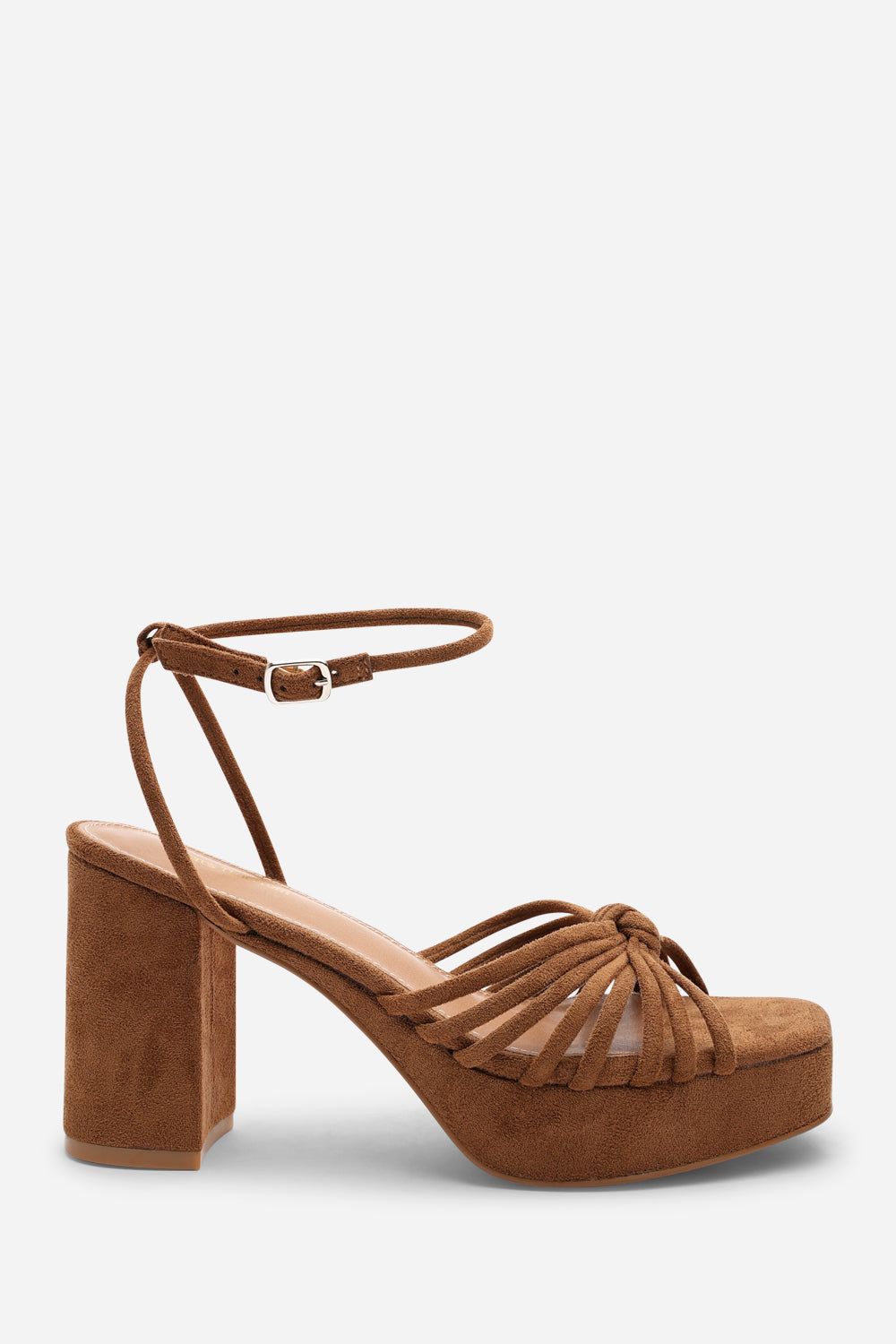 Where's That From Rivora' Twisted Knot Strap Platform Heels