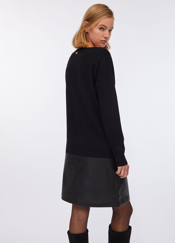 Abito corto in maglia