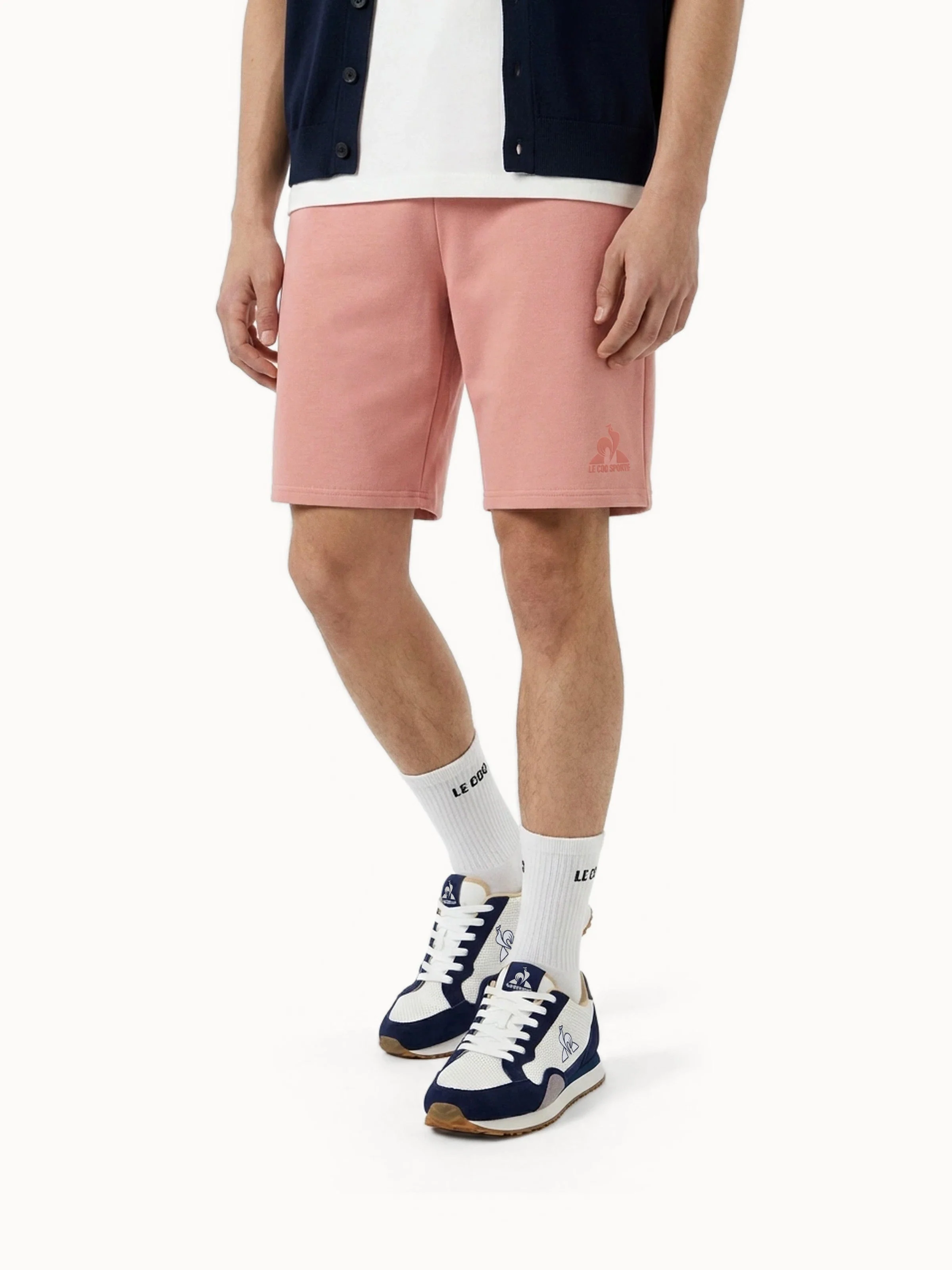 Short Essentiel en jersey de coton avec logo ton sur ton