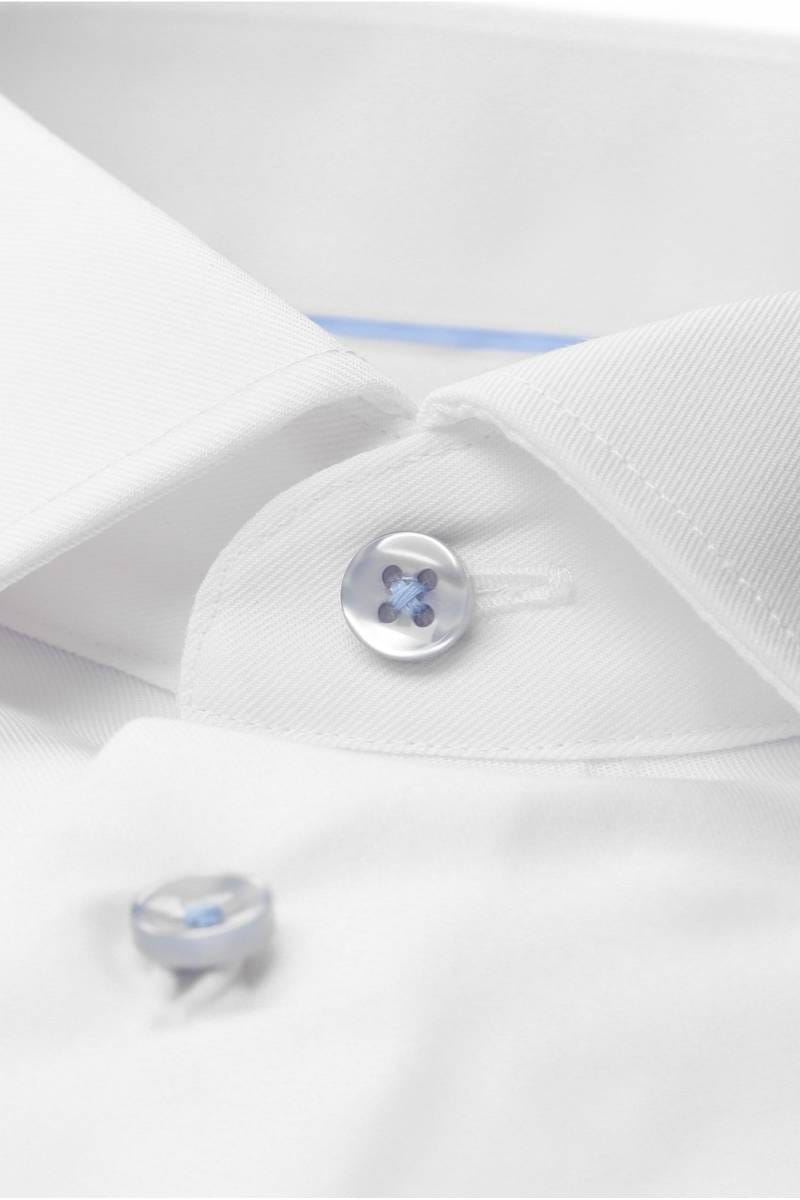 ETERNA Slim Fit Hemd weiss, Einfarbig