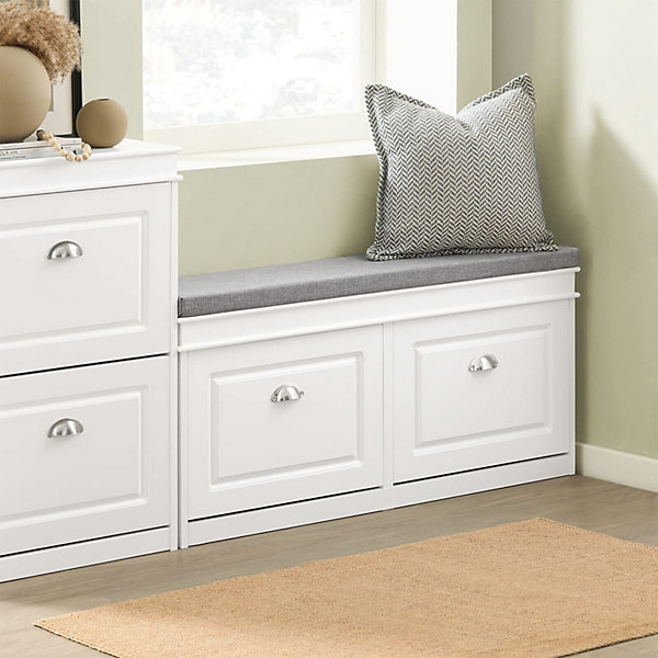 Meuble Entree Banc de Rangement a Chaussures avec Coussin