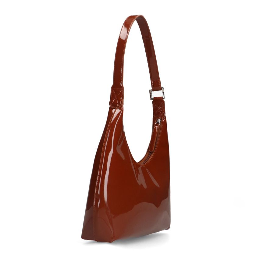 Manfield Cognac lak handtas