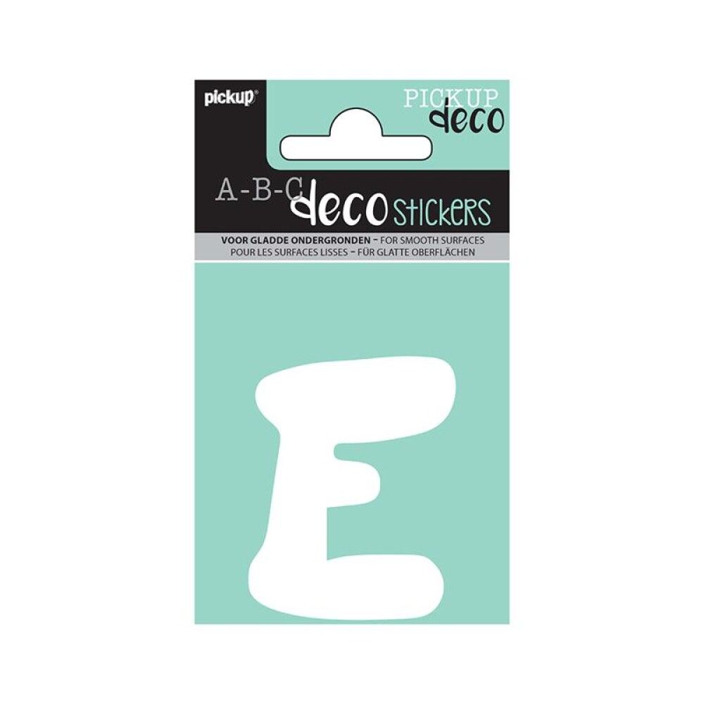 BOKSTAV PICKUP ABC DECO EMMA E 70 MM HVIT