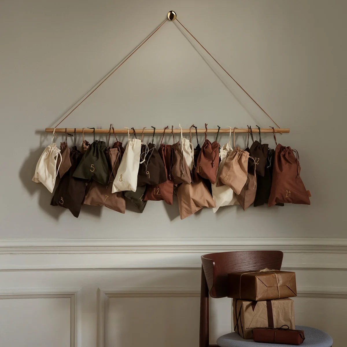 Ferm Living - Christmas Countdown Adventskalender, mehrfarbig