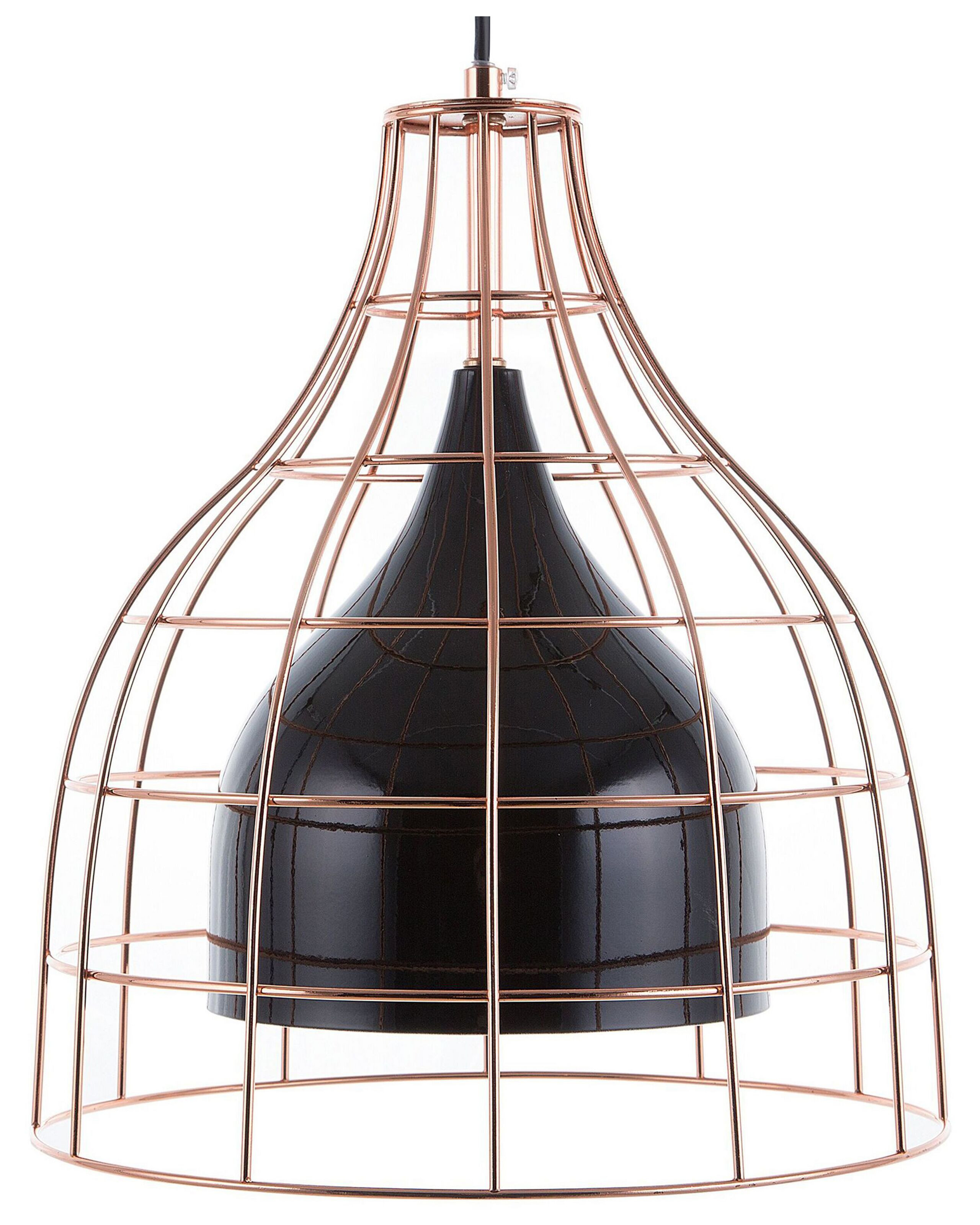 Lampa wisząca industrialna metal czarna