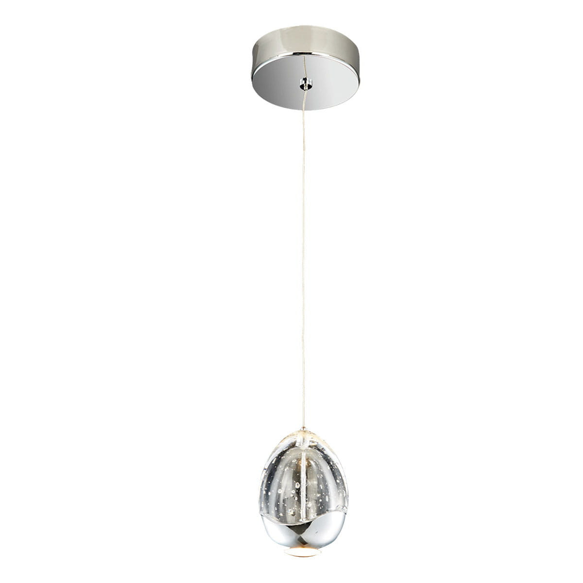 Lampa wisząca Huelto chromowana LED 1x4.8W Ciepła biel 290lm Italux