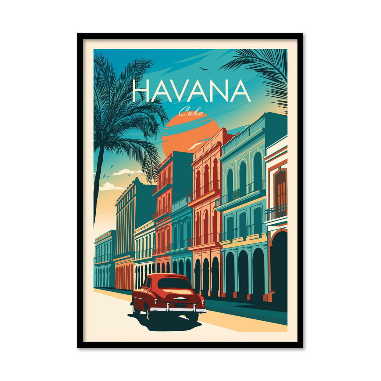 STUDIO INCEPTION - HAVANA CUBA - STUDIO INCEPTION - Affiche d'art 30 x 40 cm