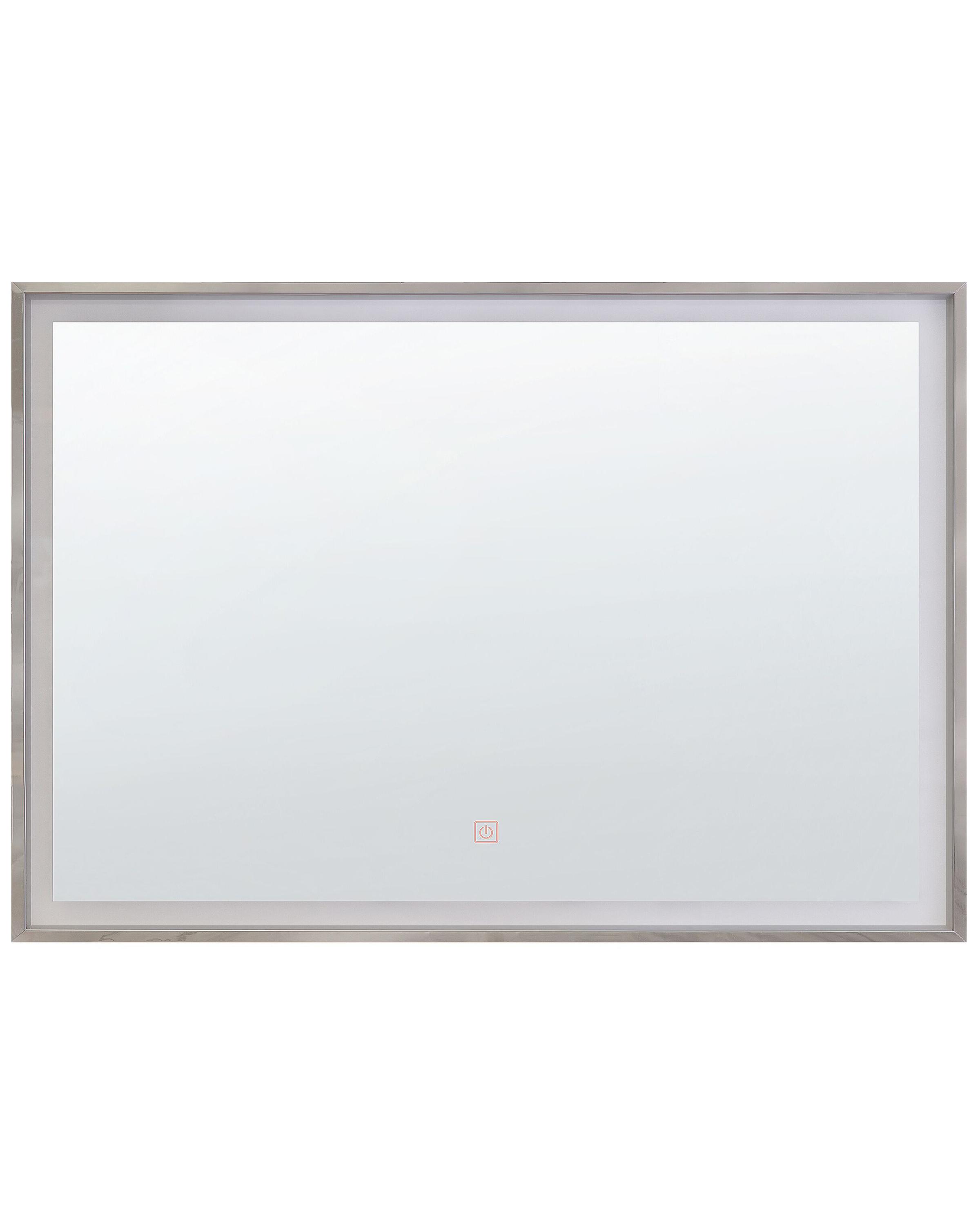 LED Bathroom Mirror ARGENS 80 cm 60 cm Silver