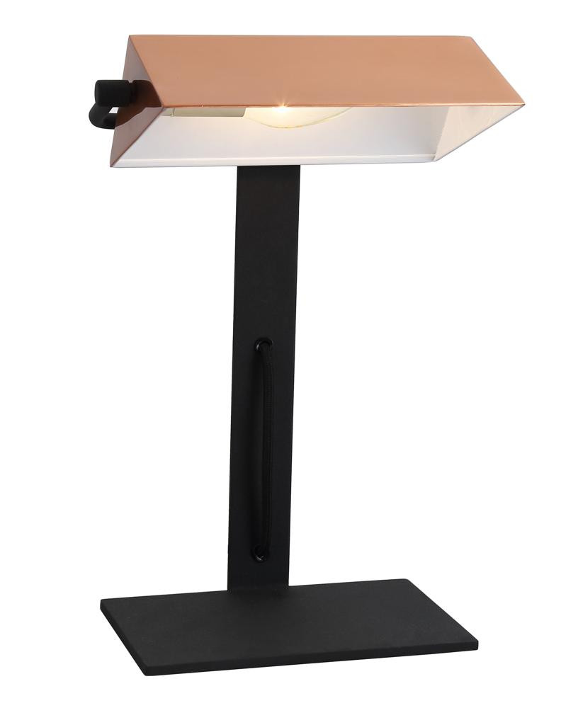 Lampa gabinetowa BANKIER 1x40w e14 miedziany