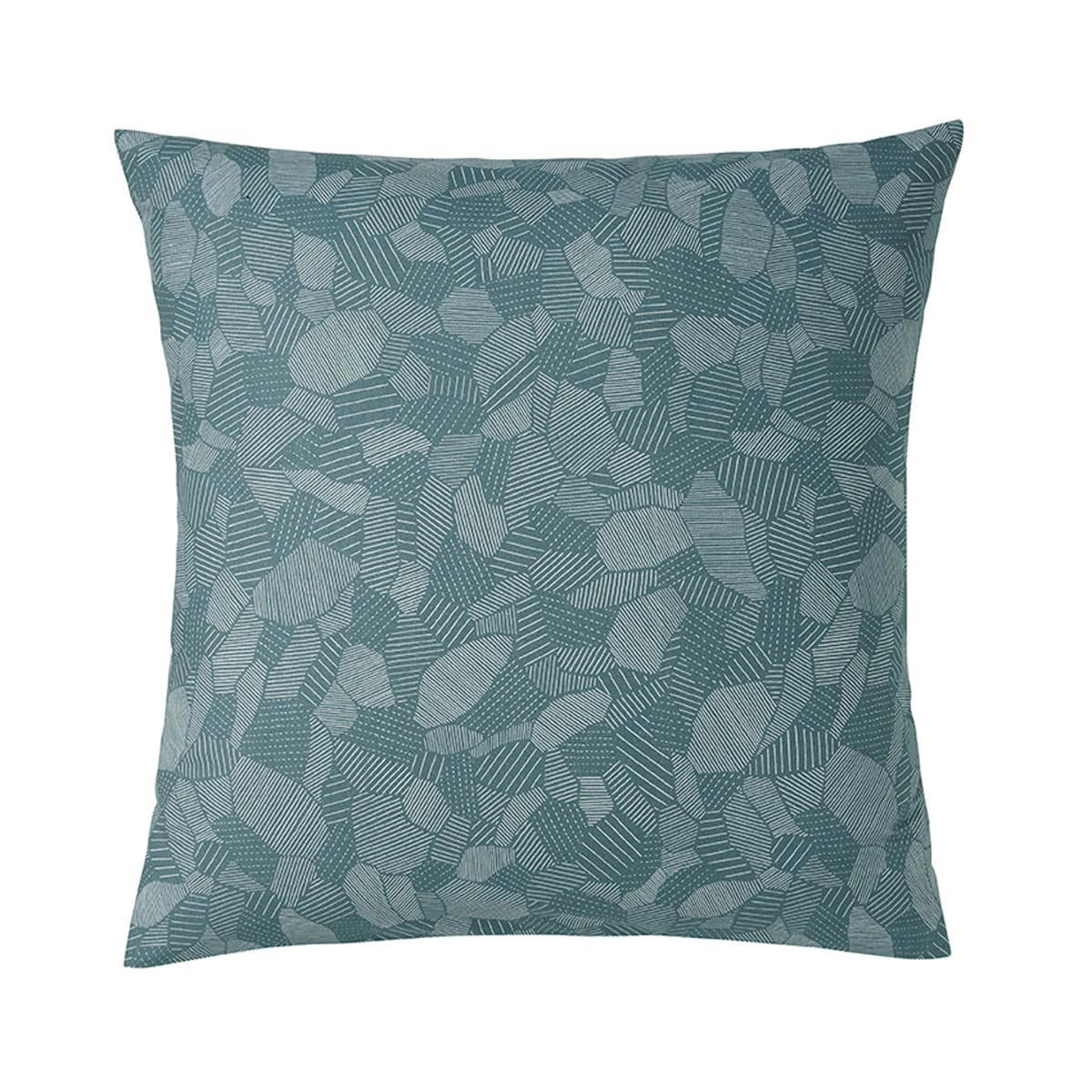 PARCELLES EMERAUDE - Taie d'oreiller imprimé en coton emeraude 64x64