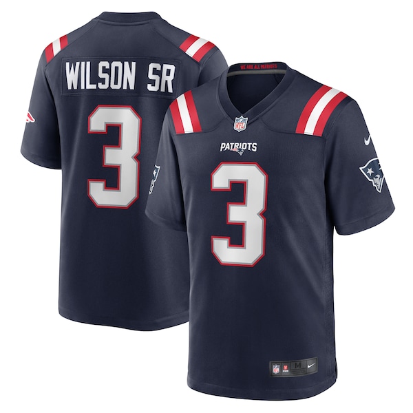 Mack Wilson New England Patriots Nike Team Game Jersey -  Navy