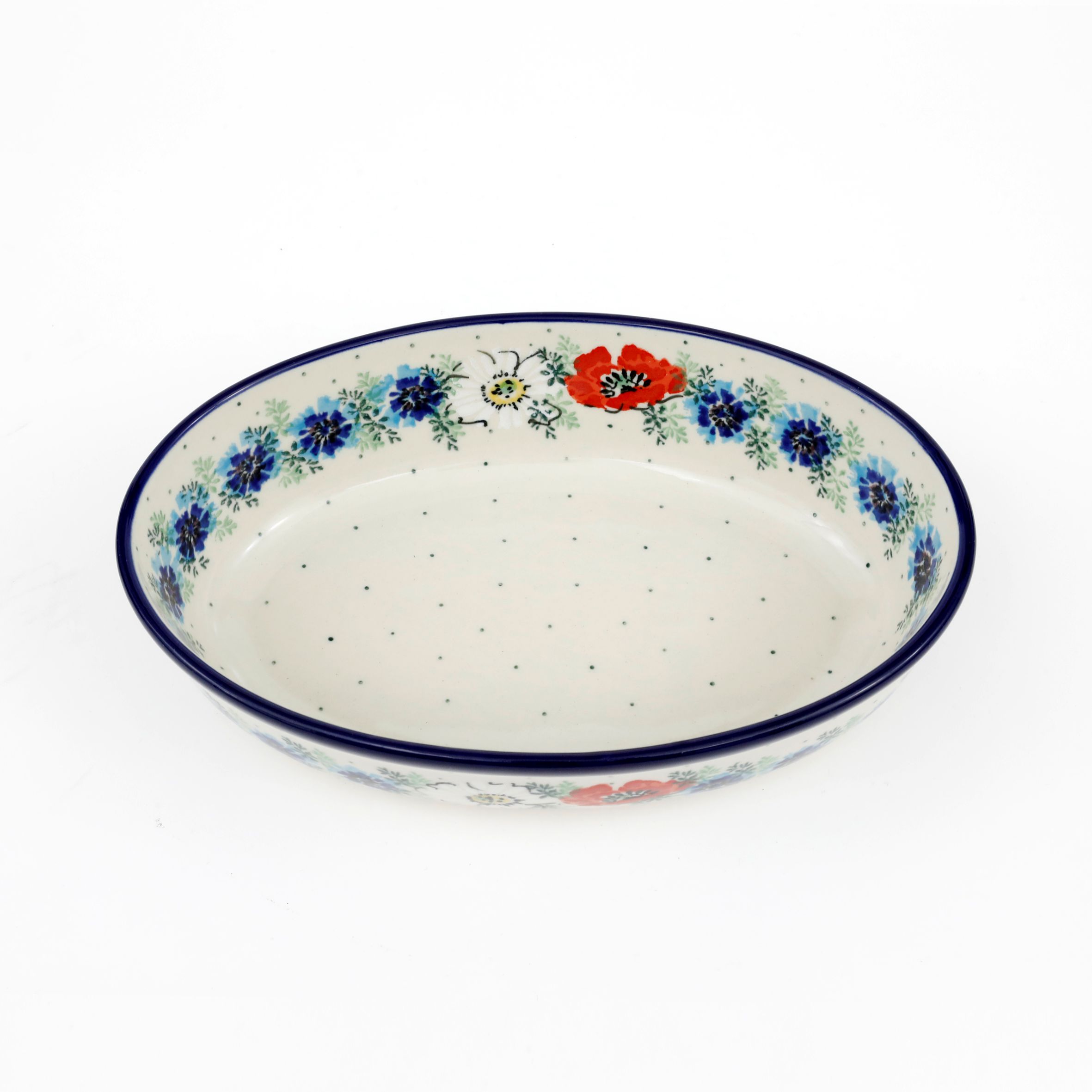 Półmisek owalny 299 24/18,5cm  2511X Polskie kwiaty