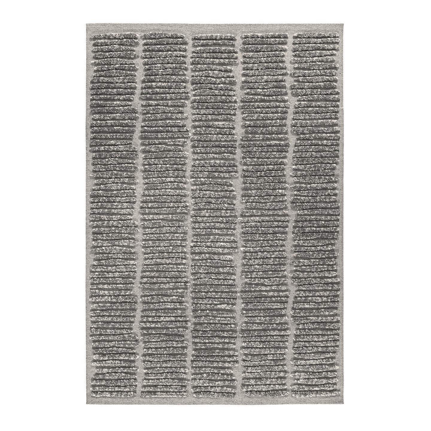 AFK Living vloerkleed Accent - reliëfeffect - grijs - 115 x 170 cm