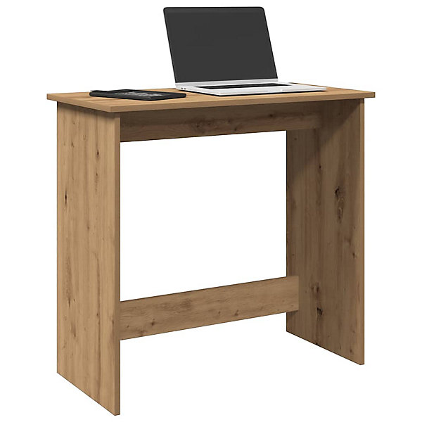 Bureau chêne artisanal 80x40x75 cm bois d'ingénierie vidaXL