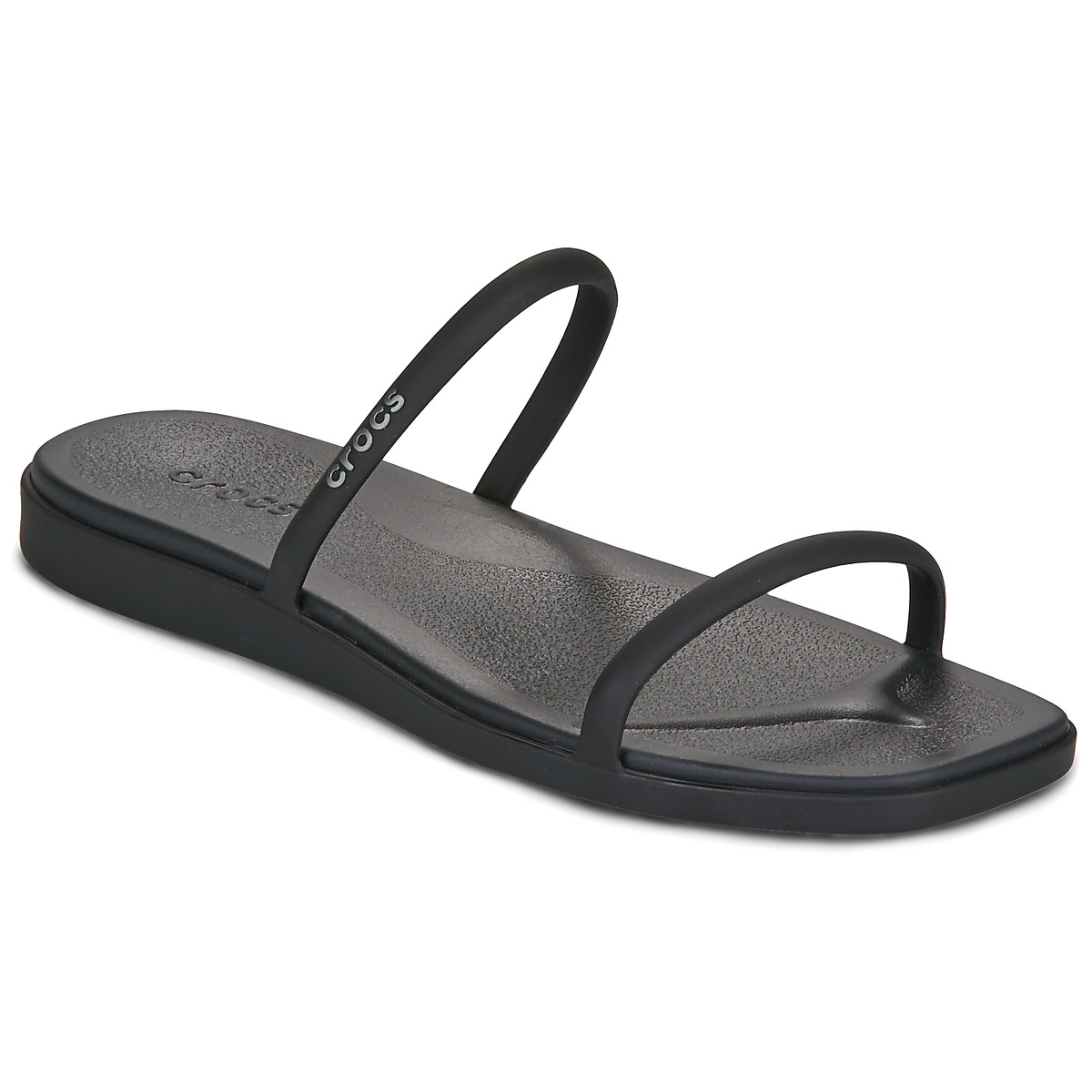Crocs - MIAMI TWO STRAP SANDAL - Black