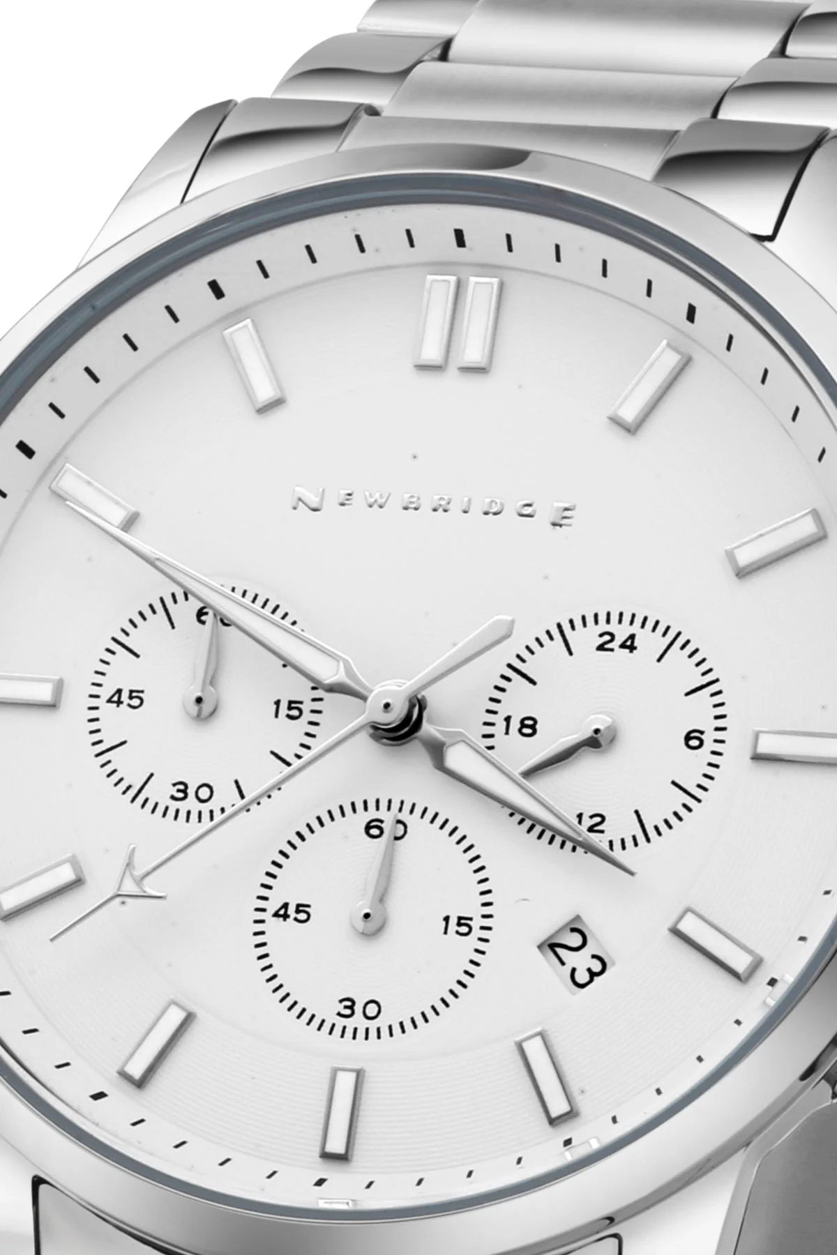 Silver Plated Chronograph Men's Watch