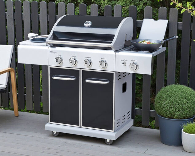 Connoisseur 4 Burner BBQ With Side Burner