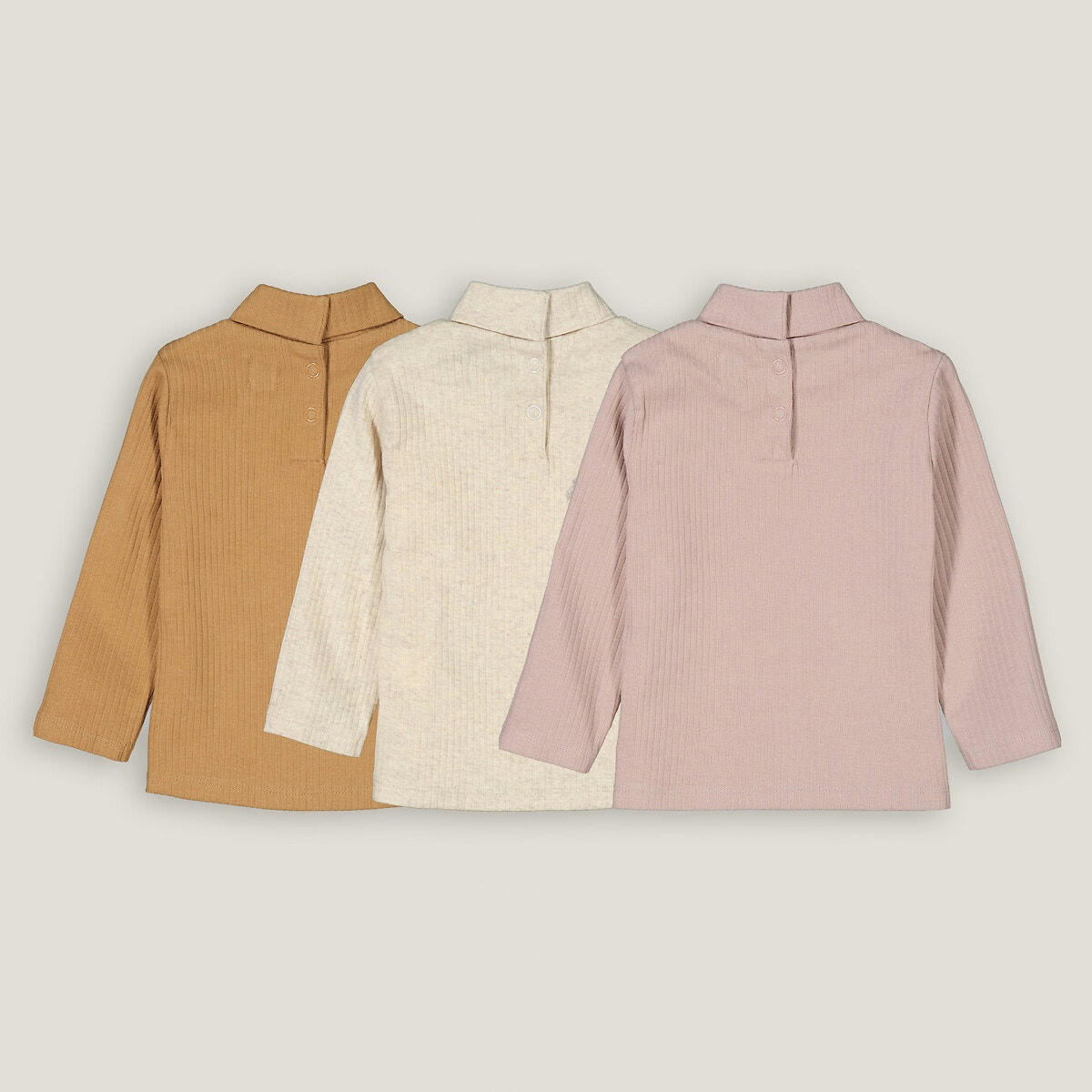 Lot de 3 sous-pulls en côtes