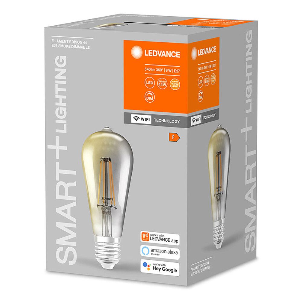 LYSPÆRE LEDVANCE SMART  WIFI EDISON SMOKE E27 6W