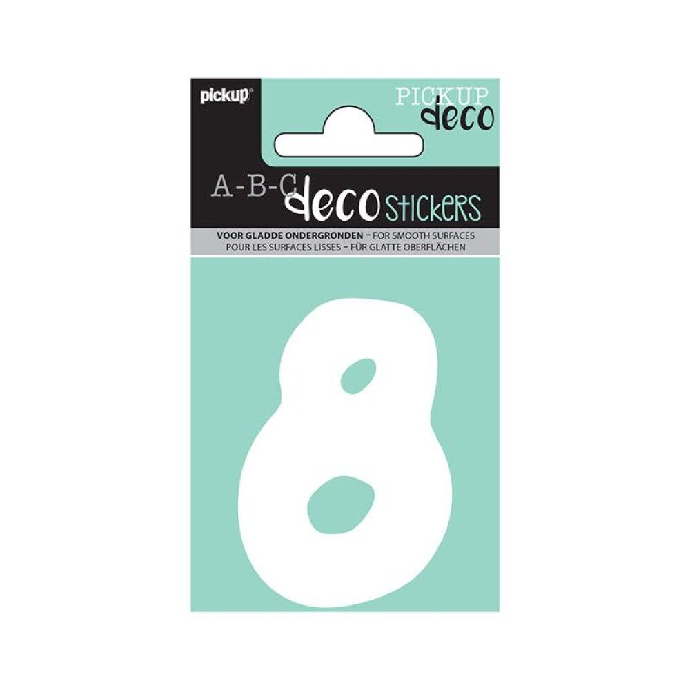 NUMMER PICKUP ABC DECO EMMA 8 70 MM HVIT