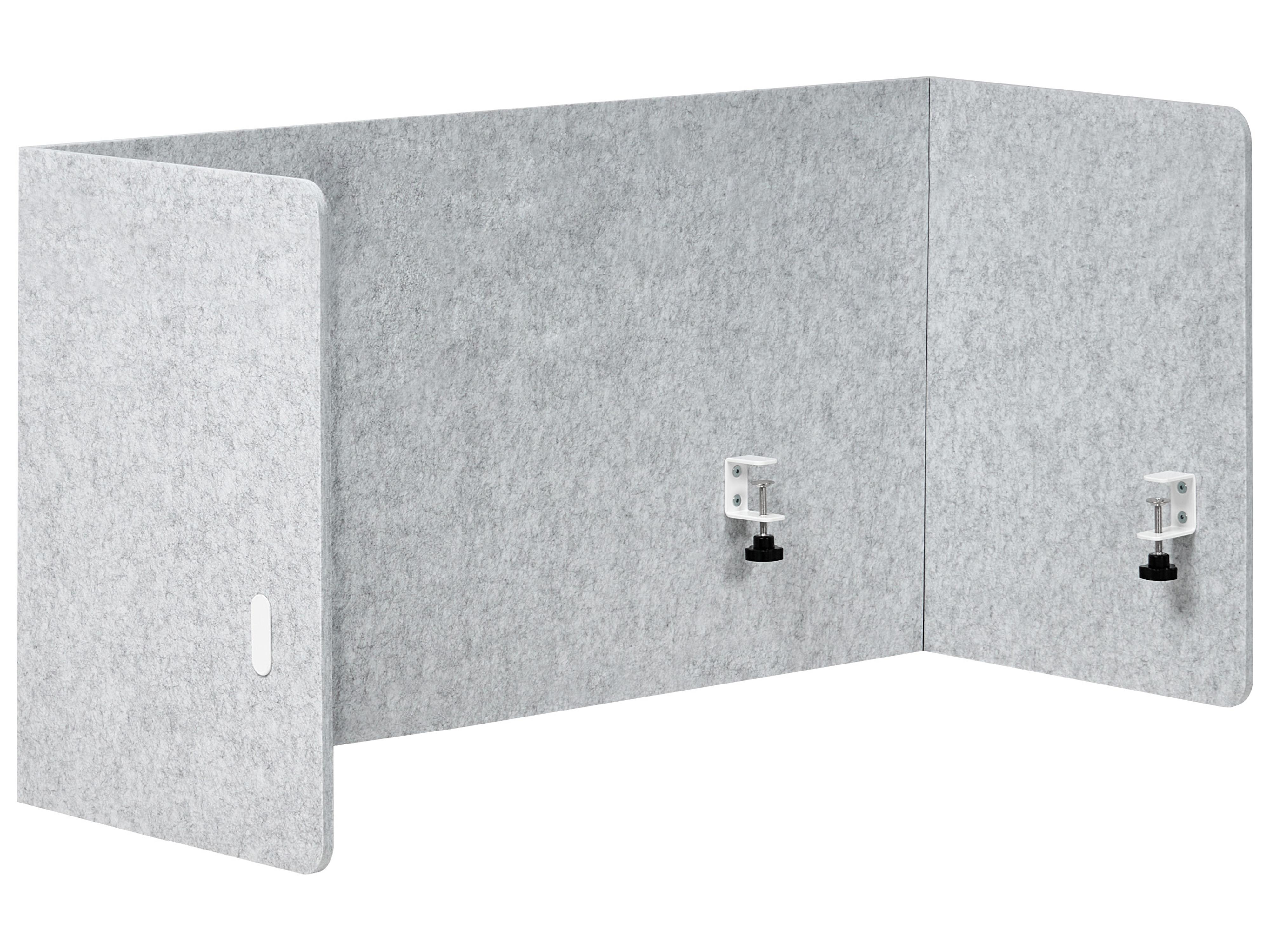 Desk Screen SOLOA 210 x 61 cm Grey