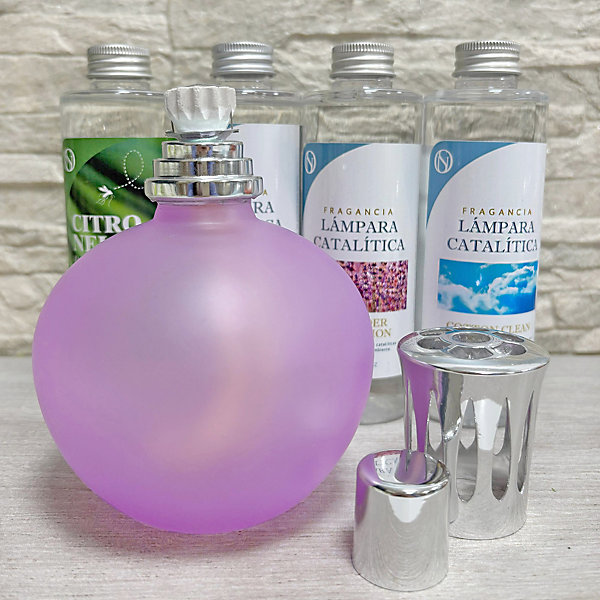 Lampe catalytique Fuchsia Mat   Arôme Waikiki Melon 200 ml - élimine les mauvaises odeurs, parfume et améliore la qualité de l'air