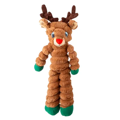 KONG Holiday Shakers Crumples Reindeer Dog Toy