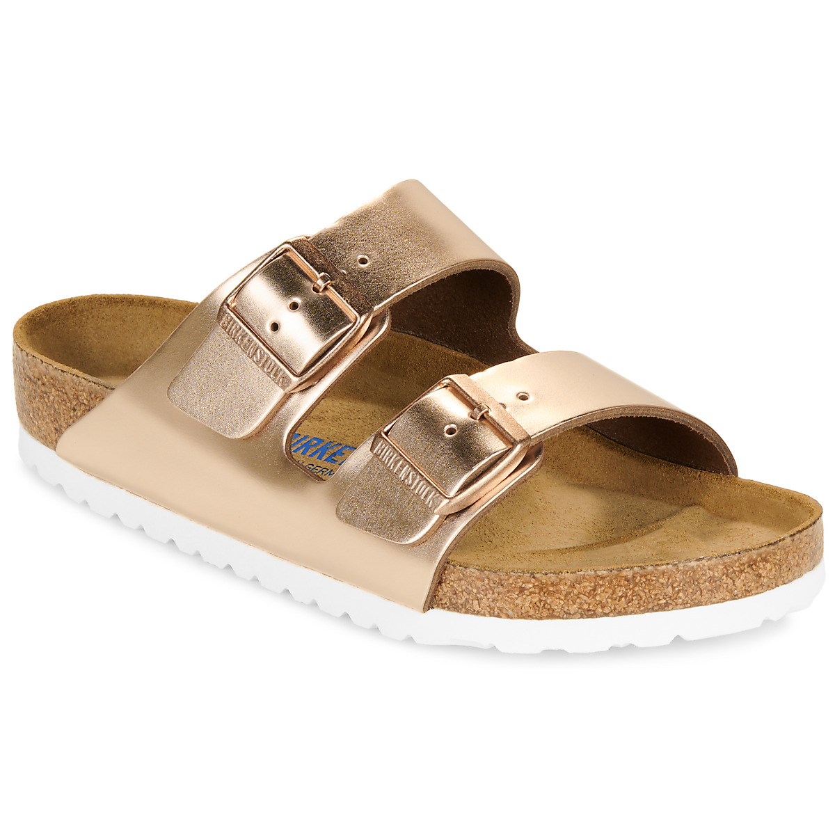BIRKENSTOCK - Arizona Soft Footbed - Natural / Leather / Metallic / Copper / Regular
