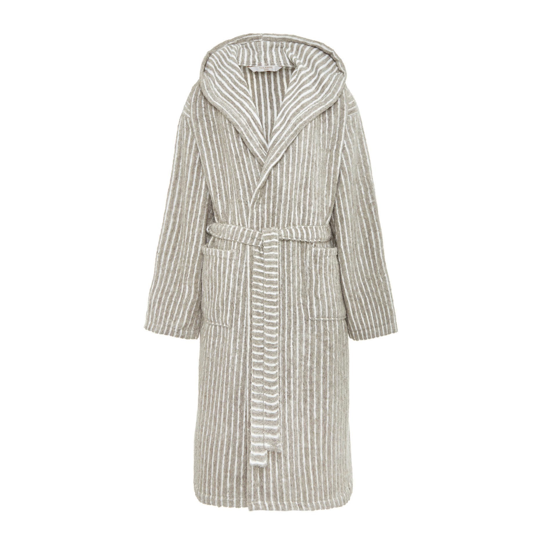 Accappatoio puro cotone a righe Thermae