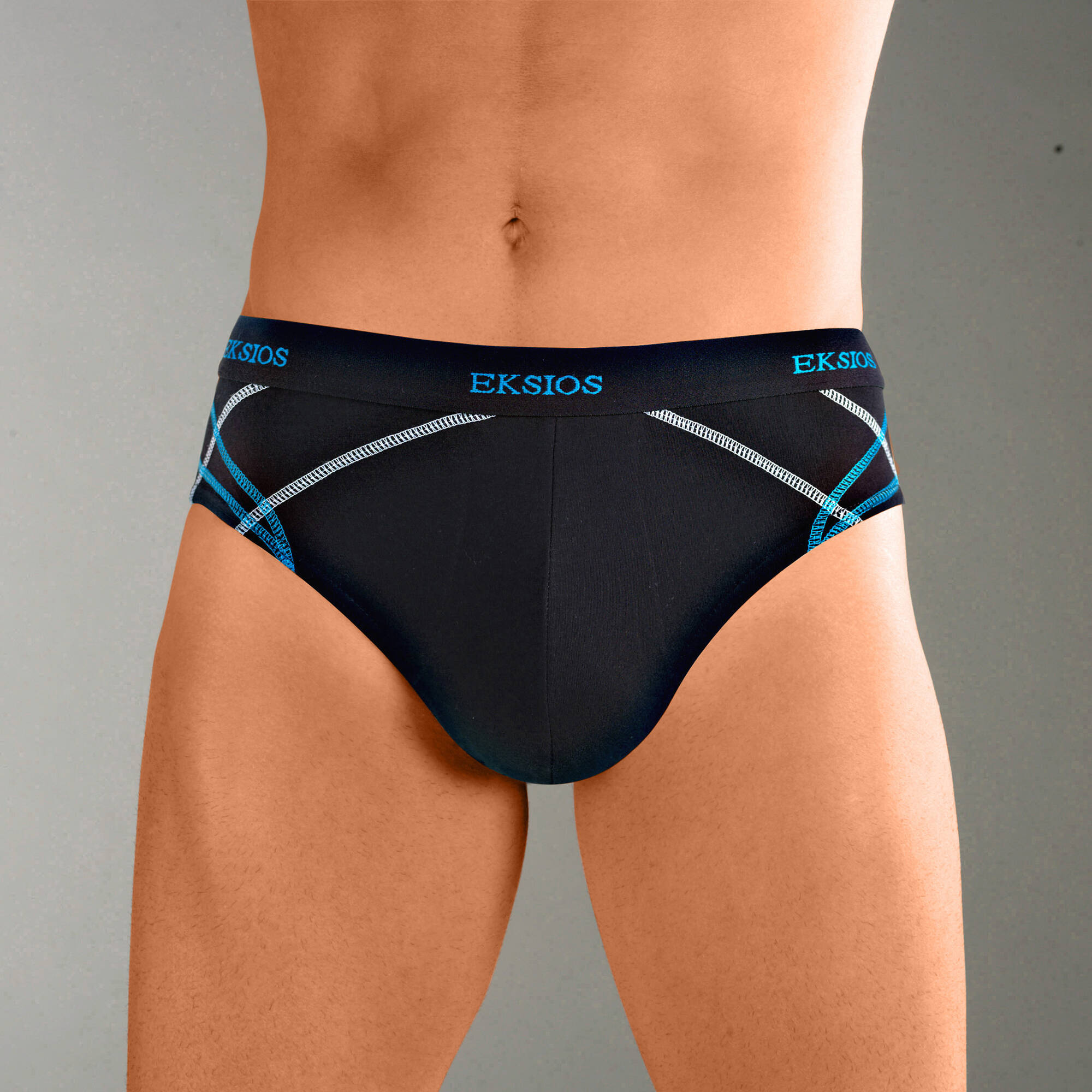 Slip fermé élastiqué surpiqué taille confort - lot de 6
