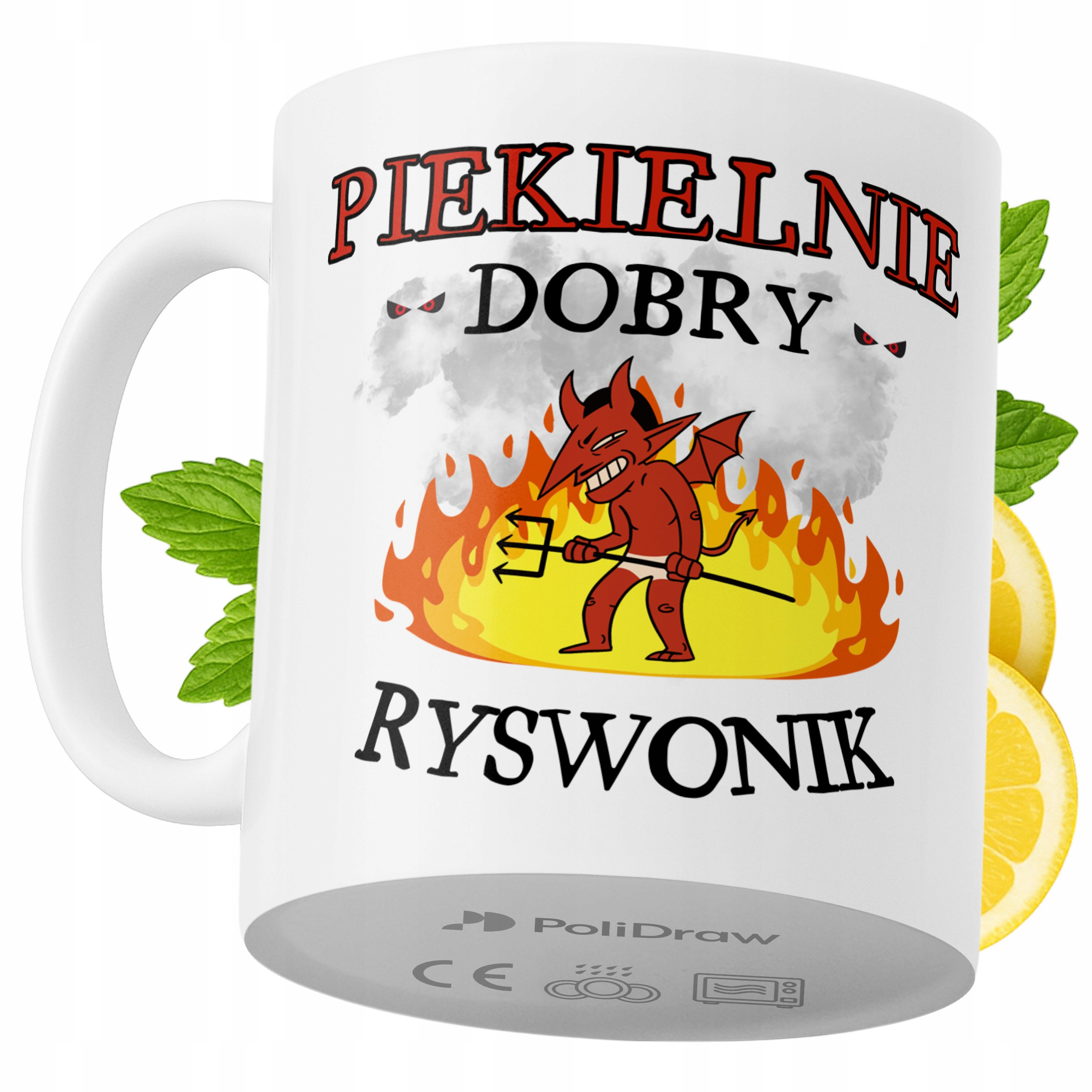 Kubek Dla Rysownika na Prezent z Nadrukiem ze Zdjęciem 330 ml PoliDraw