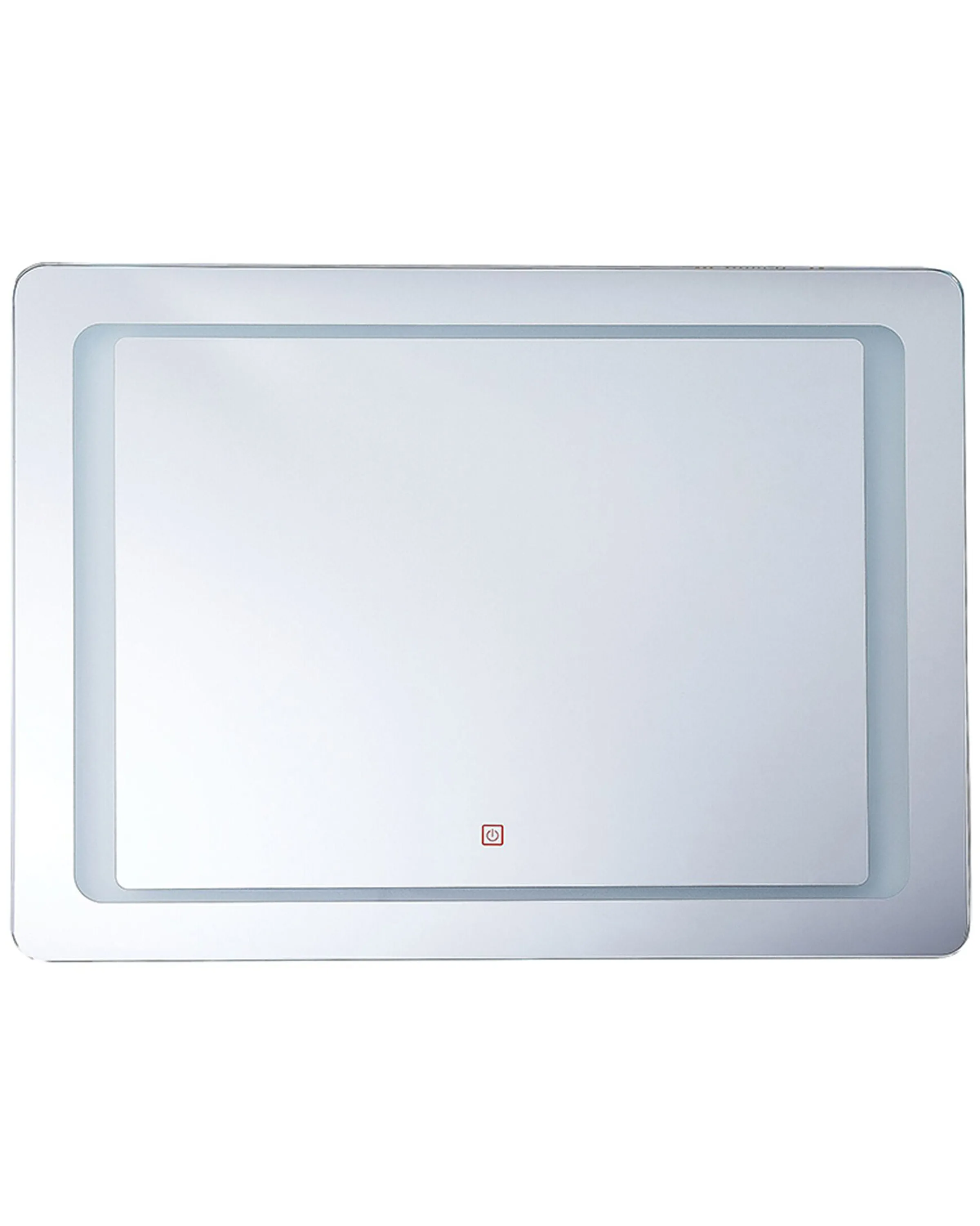 LED Bathroom Mirror WASSY 80 cm 60 cm Silver