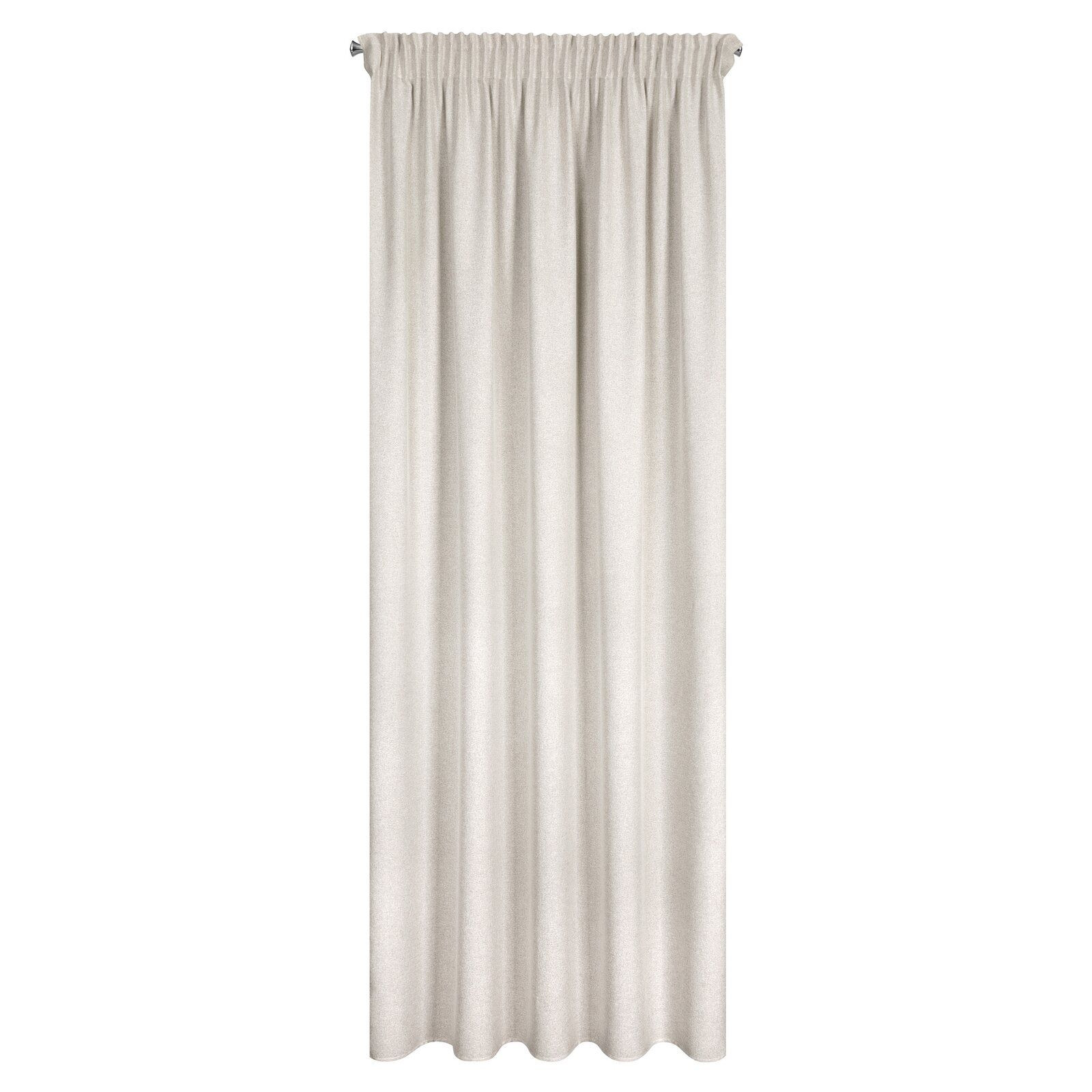 Zasłona gotowa Eris 140x270 beżowa na taśmie styl eko elegancka