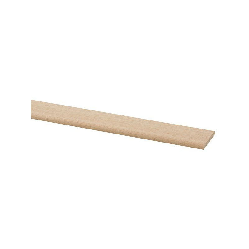Moulure plate en marupa clair 240 x 4,5 x 0,5 cm