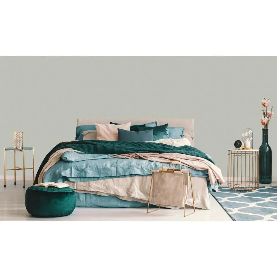 Dutch Wallcoverings Vliesbehang Wall Fabric linen light - groen - 10,05m x 53cm