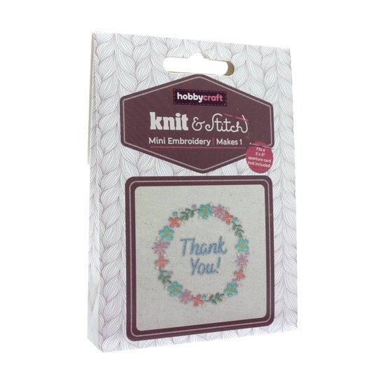 Mini Thank You Embroidery Kit