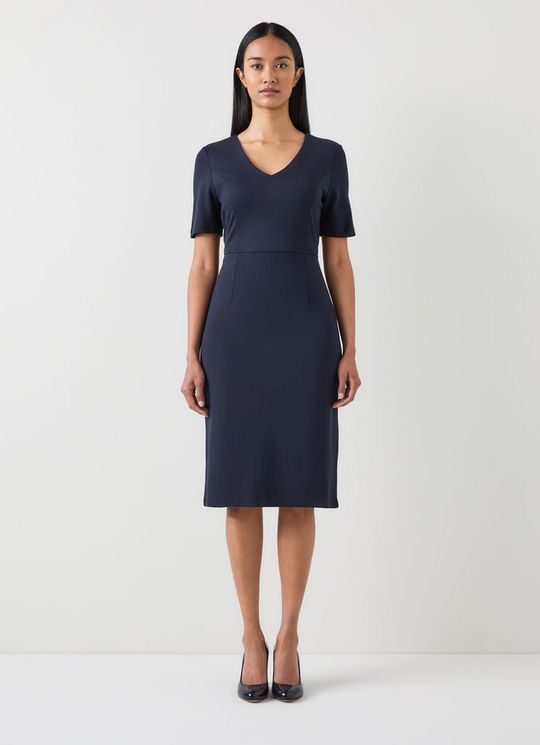 Natasha NavyDress with LENZING? ECOVERO? viscose