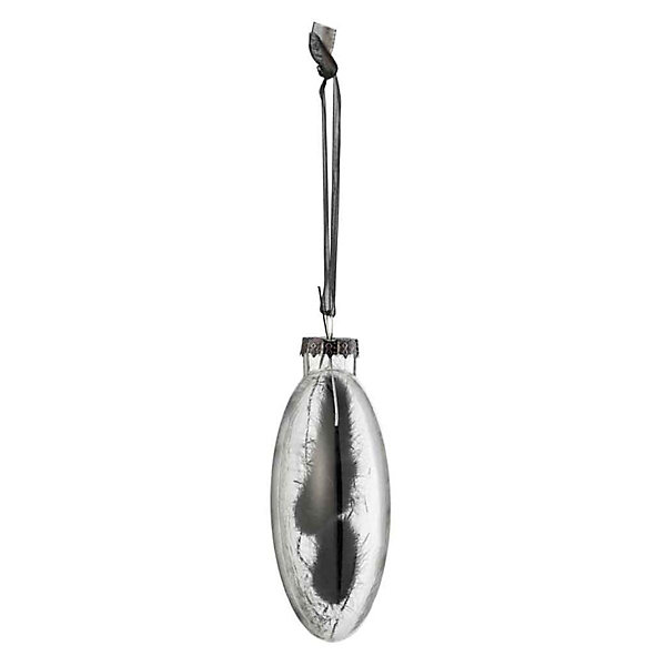 Boite de 4 boules de Noël en verre transparent 10x3.5x10 cm