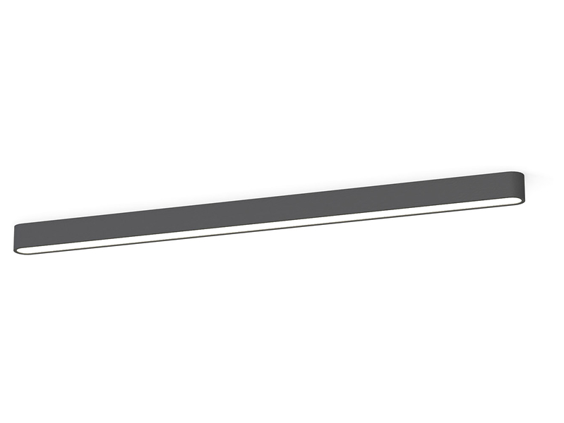 PlafonSoft LED 125 cm aluminiowy szary