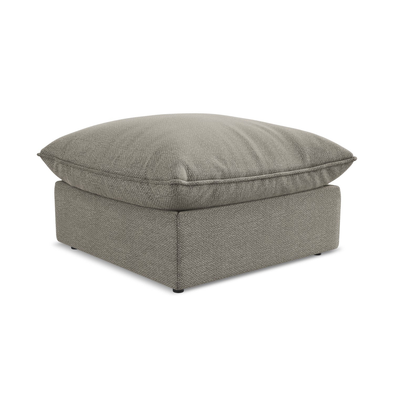 LaMiaSofa Poef Ravenna - bouclé - grijs - 75x75x45