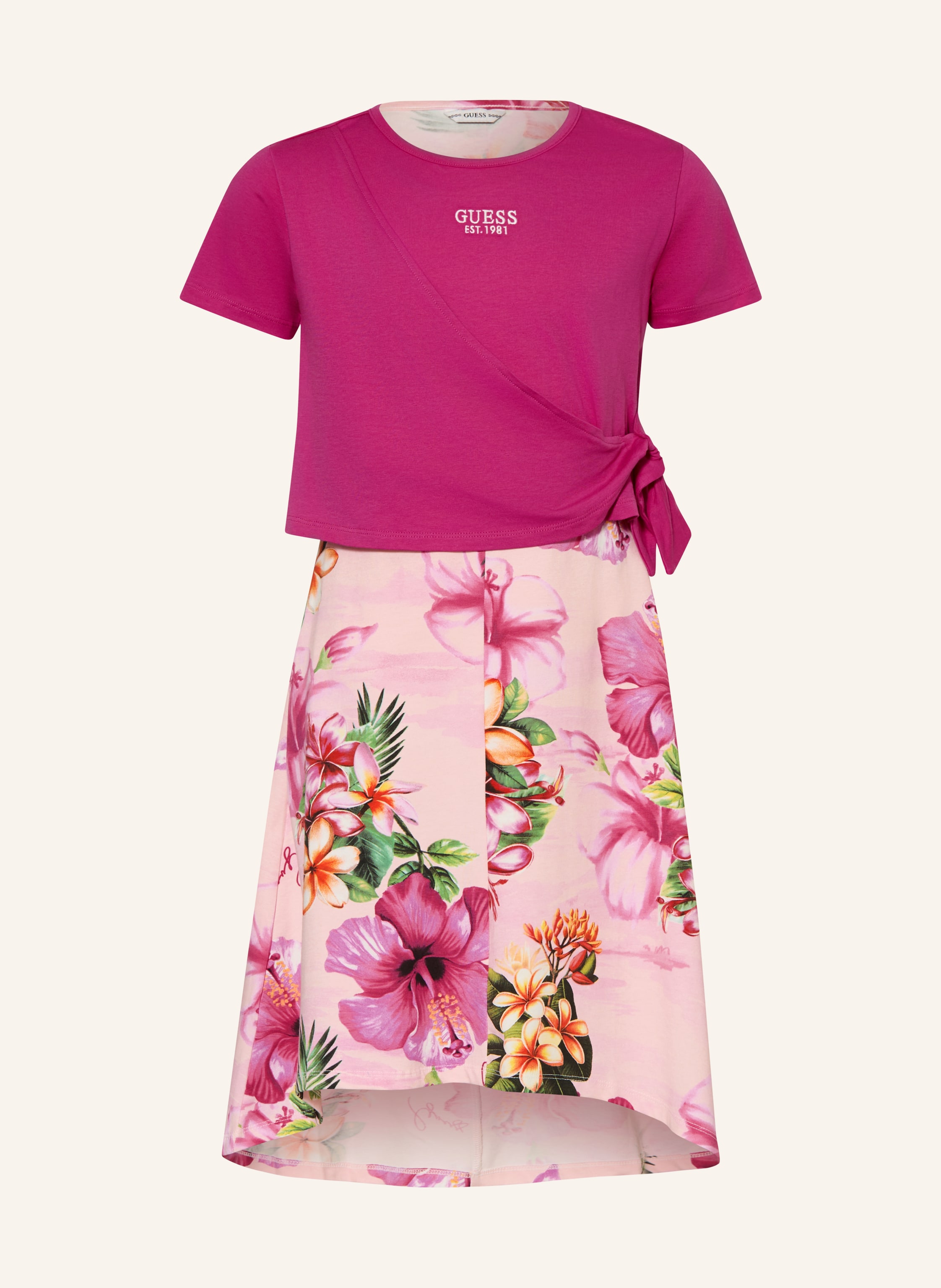 GUESS Set: Jerseykleid und T-Shirt