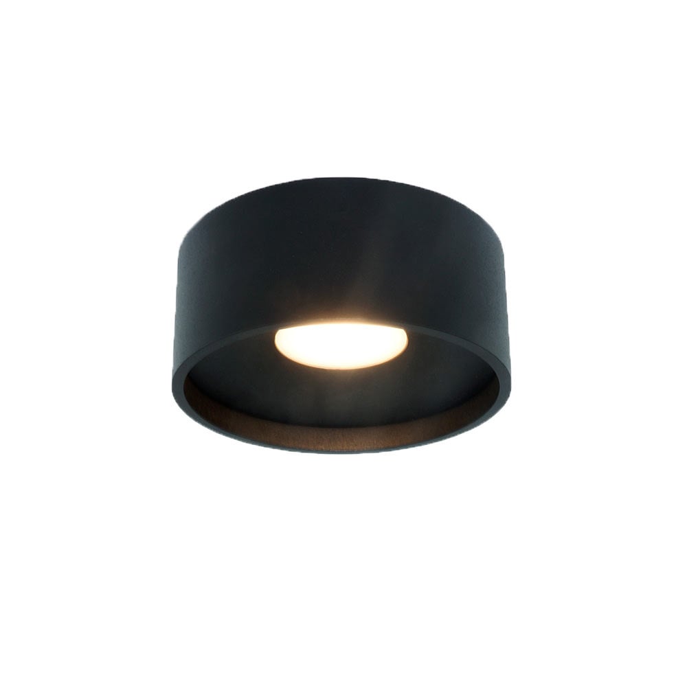 Artdelight plafondlamp Oran - 1 lichts - 12 x 5  cm - zwart