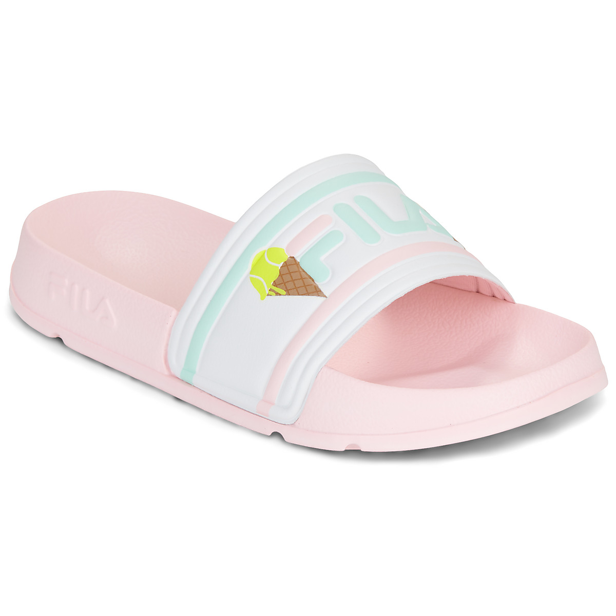 Fila - MORRO BAY PRT SLIPPER KIDS - Pink / Multi