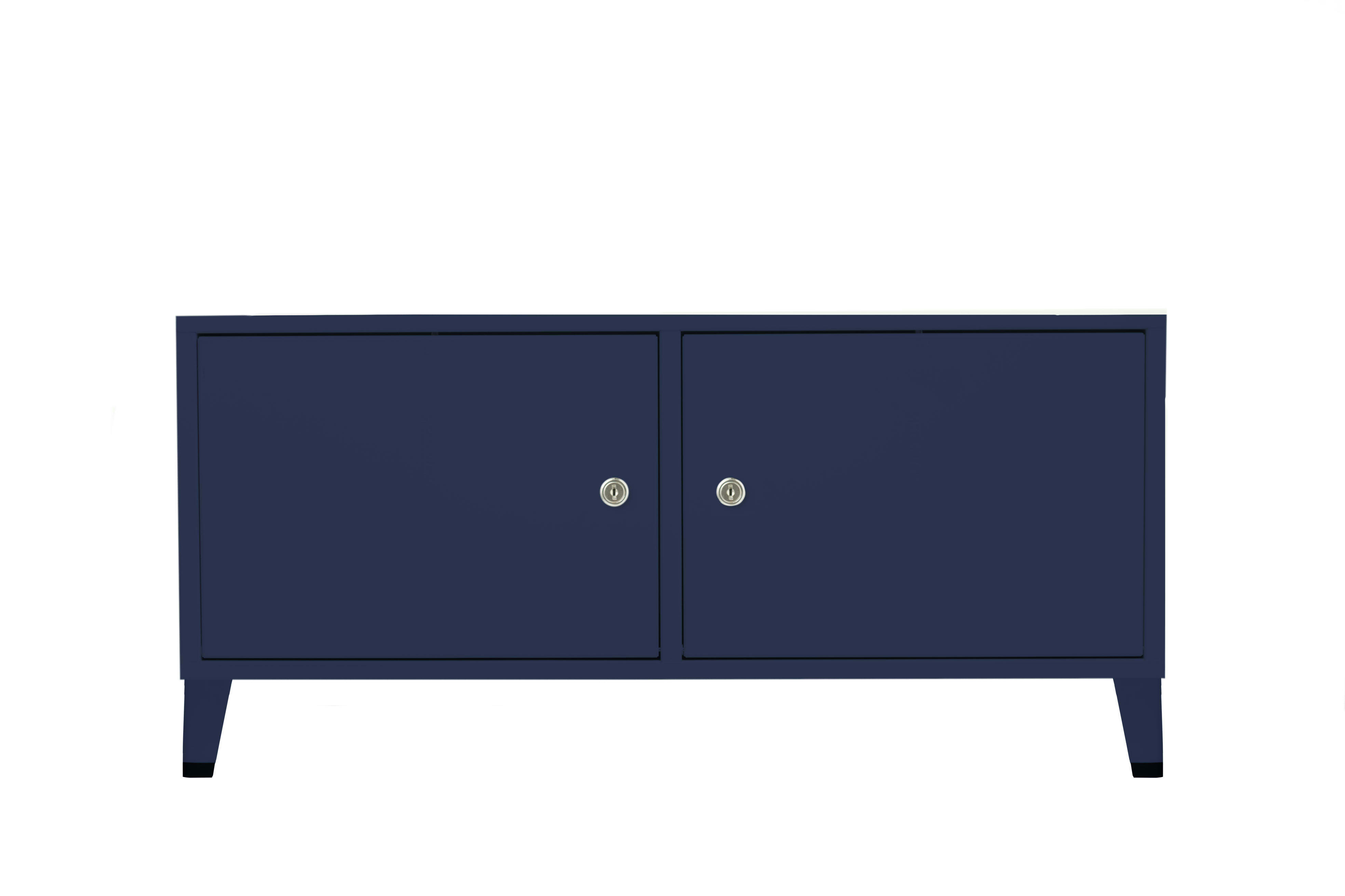 TAQUILLA - Commode casier en acier bleue