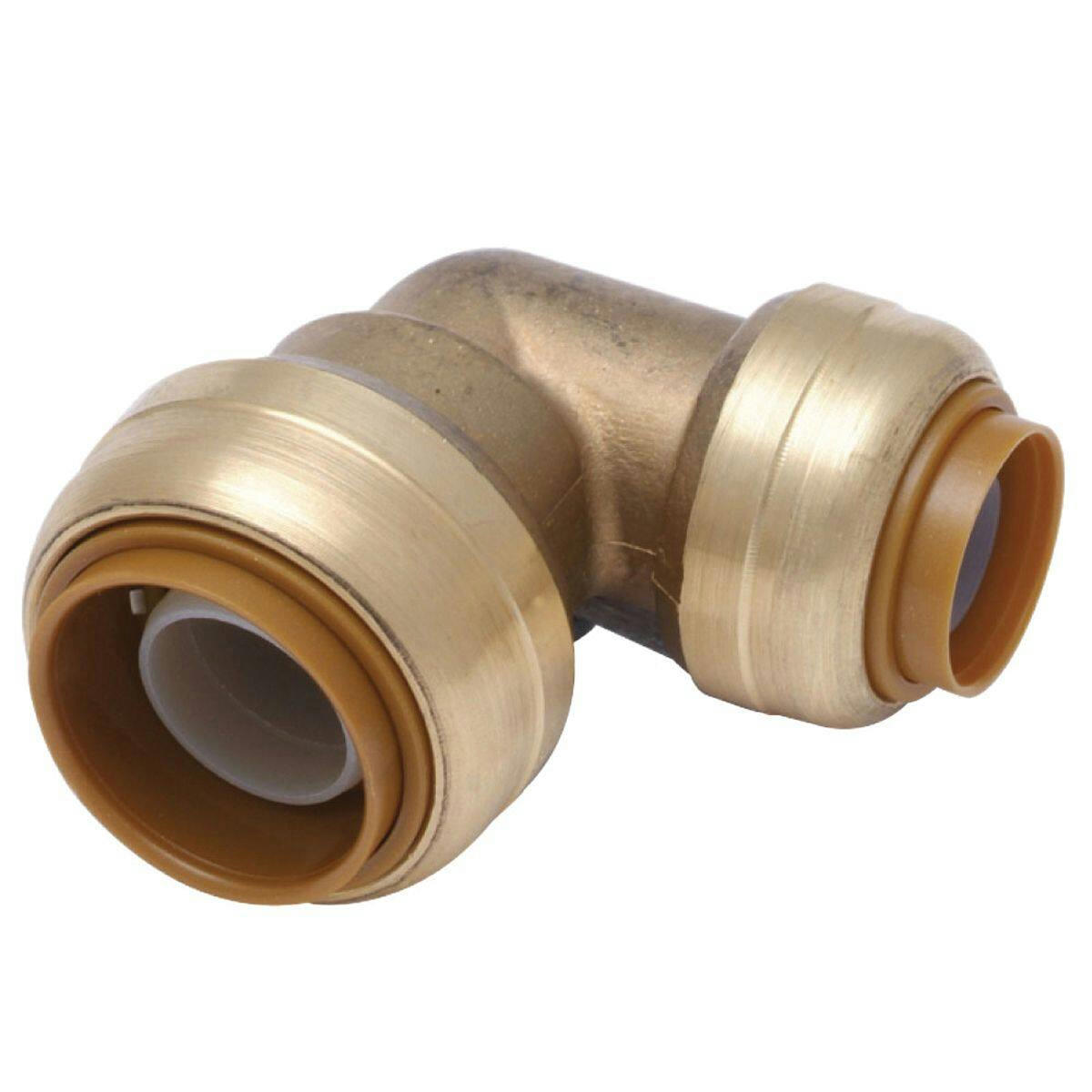 Waterline Push N' Connect 90-Degree Elbow, 3/4 x 1/2-in