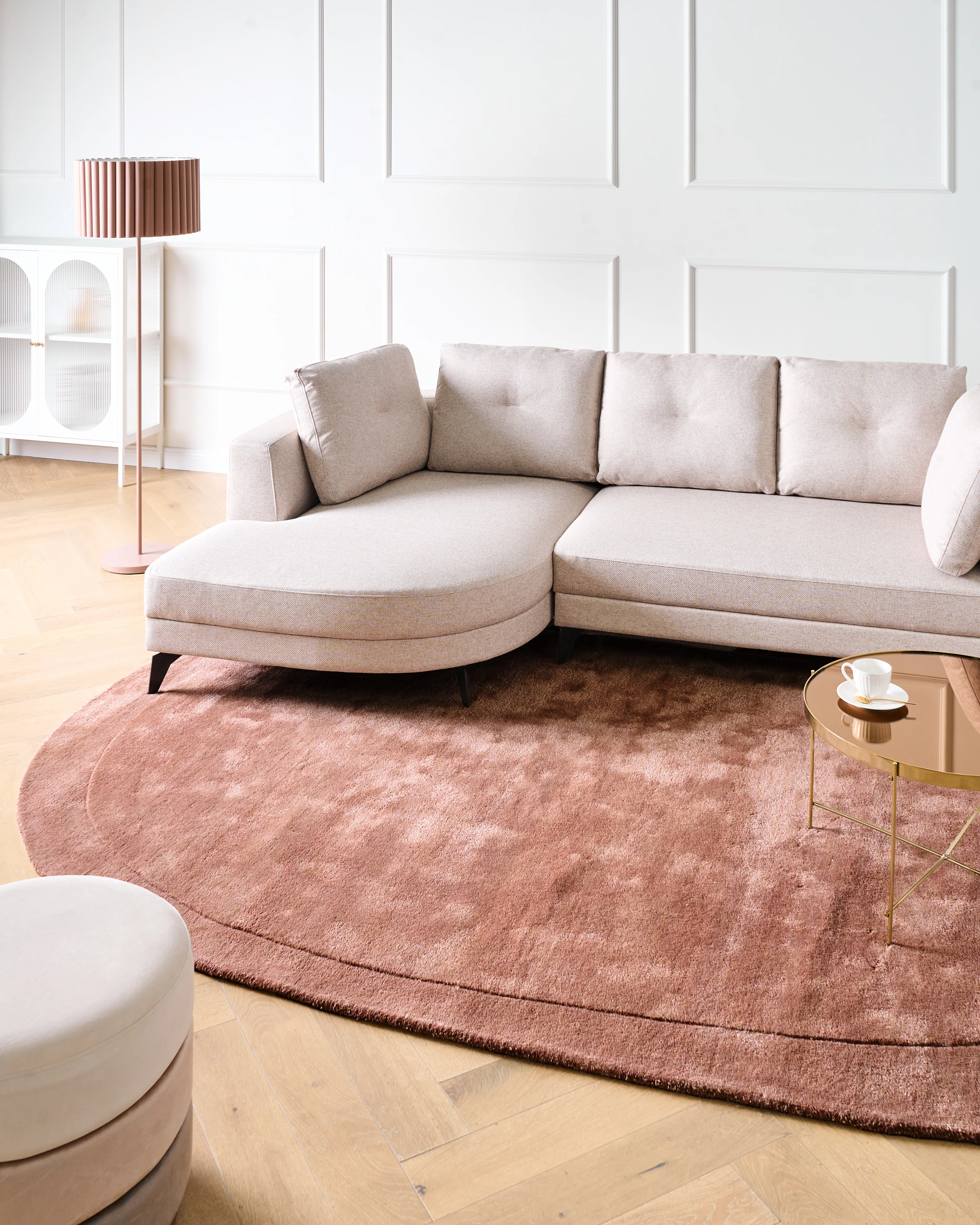 Rug MITHA Brown 200 x 300 cm Viscose