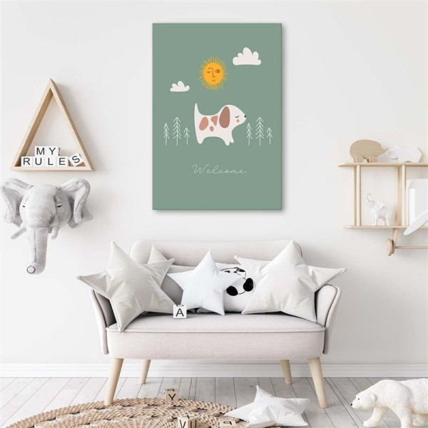 Feeby Obraz na płótnie Spacer z psem 40x60