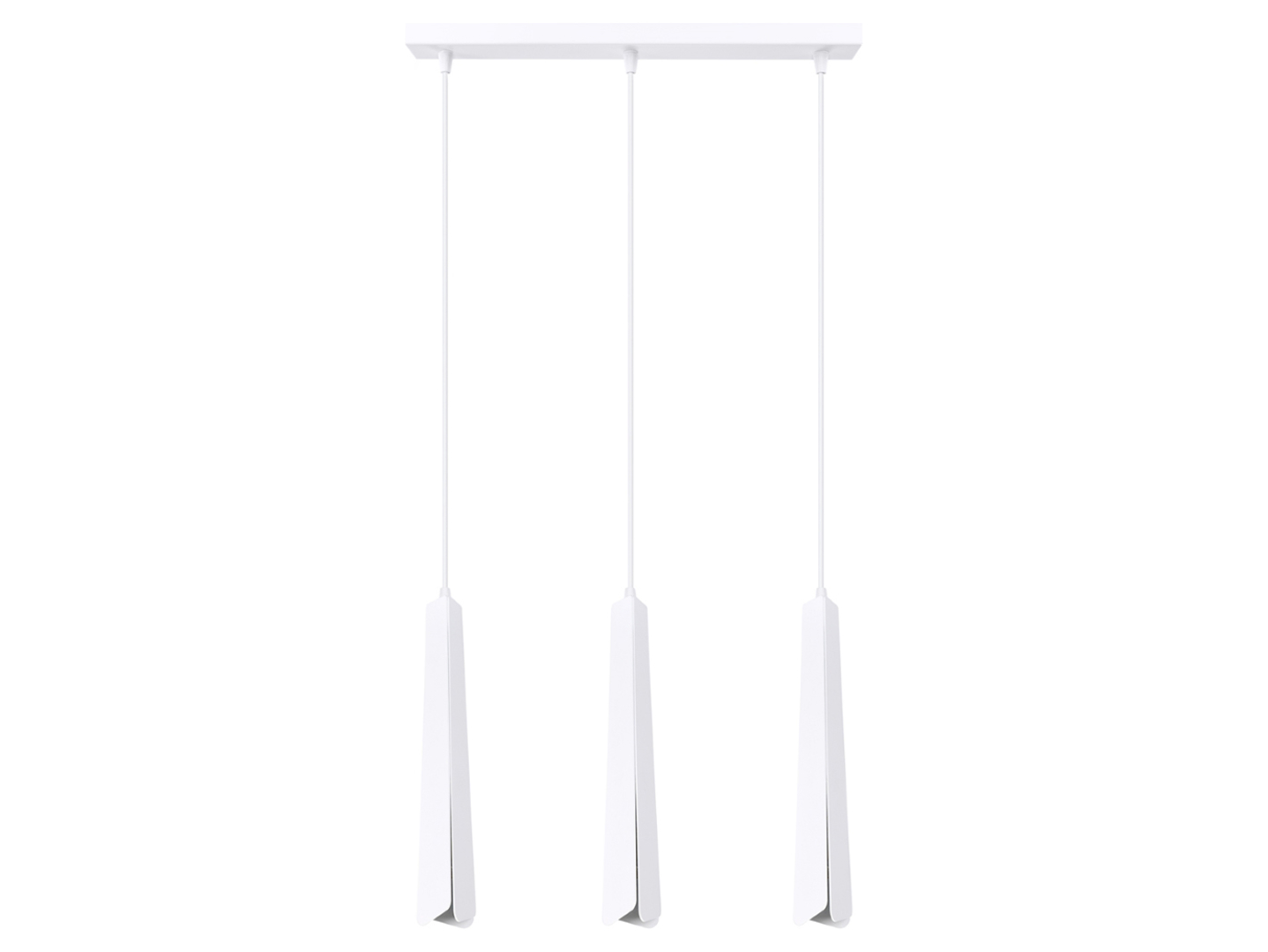 Lampa wisząca Prysm 3-punktowa 120 cm stalowa biała